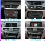 BMW X1 Carplay en Android navigatie voor E84, F48 2009-2018 (geen scherm, CIC of NBT)