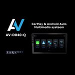 QLED 10” navigatie voor Volkswagen Golf Sportsvan 2016+ | Apple Carplay en Android auto| DSP sound | AV-D040Q