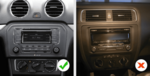 DAB+ autoradio navigatie voor Volkswagen Jetta 2013–2017 piano zwart | Apple Carplay en Android | DSP sound | Qled 9-inch ARG-900DAB