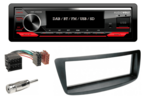 DAB / BT autoradio Peugeot 107, Toyota Aygo, Citroën C1 | 4×50 watt | multicolor | Audiovolt AMS-450DAB