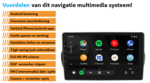Citroën Nemo / Peugeot Bipper navigatie draadloos Car link en Android | DDR4 octa core | DAB+ autoradio | Full HD 9” scherm