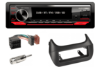 DAB / BT autoradio Citroen Nemo, Peugeot Bipper, Fiat Qubo en Fiorino 2008-2020 | 4×50 watt | multicolor | Audiovolt AMS-450DAB