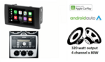 Wireless Apple Carplay & Android auto autoradio navigatie voor diverse Ford modellen (zilver rechthoekig) Audiovolt XPA-675BT
