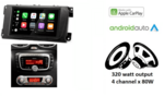 Wireless Carplay & Android auto autoradio navigatie geschikt voor diverse Ford modellen Audiovolt XPA-675BT (zwart ovaal)