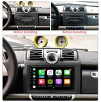 Benz Smart 2006-2009 octa core wireless carplay en Android navigatie autoradio 9” | DAB+