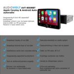 DAB+ navigatiesysteem voor Ford Transit, Connect en Custom met 1-din radio| CarPlay en Android Auto | XPA-800RDAB