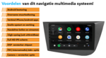 Seat Leon 2005-2012 navigatie draadloos Car link en Android | DDR4 octa core | DAB+ autoradio | Full HD 9” scherm