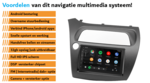 HONDA Civic Hatchback 2006-2011 Draadloos Car link navigatie | complete set | Android | WIFI | DAB+ autoradio