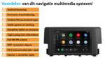 HONDA Civic 2016+ Draadloos Car link navigatie | complete set | Android | WIFI | DAB+ autoradio