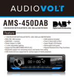 DAB / BT autoradio Renault Sandero 2007-2011 | 4&times;50 watt | multicolor | Audiovolt AMS-450DAB