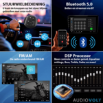 DAB+ autoradio navigatie voor Renault Master 2019+ Apple Carplay en Android | DSP sound | Qled 9-inch ARG-1000DAB