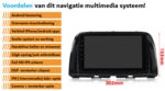 Mazda CX-5 en Mazda 6 navigatie | draadloos car link | Android | 9” scherm | DAB+ | WIFI