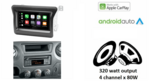 Wireless Apple Carplay & Android auto navigatie voor Nissan NV400, Opel Movano, Renault Master 2010+ Audiovolt XPA-675DBT