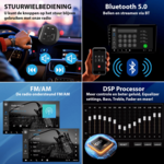 DAB+ autoradio navigatie voor Renault Clio 2013&ndash;2018 | Apple Carplay en Android | DSP sound | Qled 10-inch ARG-1000DAB