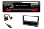 DAB / BT autoradio Opel Astra G, Corsa C, Vectra C, Vivaro (zwart) en meer modellen | 4×50 watt | multicolor | Audiovolt AMS-450DAB