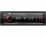 Kenwood KMM-BT408DAB Bluetooth autoradio + DAB - inclusief DAB+ antenne - Rood