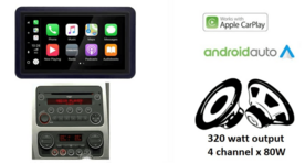 DAB+ Wireless Apple Carplay &amp; Android auto navigatie voor Alfa Romeo Spider / 159 &ndash; 4x80W Audiovolt XPA-675DBT