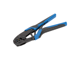 Krimptang met ratel voor geisoleerde kabelschoenen