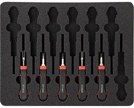 5 extraction tools with box