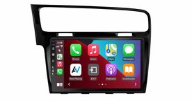 QLED 10&rdquo; navigatie voor Volkswagen Golf 7 2013-2017 (zwart) | Apple Carplay en Android auto | 8-core 4+64GB | DSP sound | AV-D040Q
