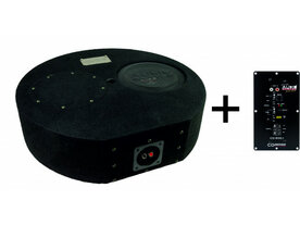 R-SERIE EVO SUBFRAME Ronde basreflexbehuizing van 15 liter met R 08 FLAT EVO R-SERIE EVO SUBFRAME Ronde basreflexbehuizing van 15 liter met R 08 FLAT EVO