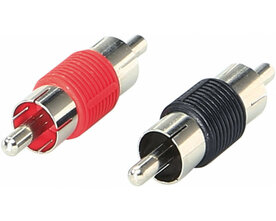 RCA connector male 1 x red / 1 x zwart RCA connector male 1 x red / 1 x zwart