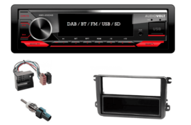 DAB / BT autoradio Skoda Fabia, Octavia, Yeti, Suberb en meer | 4&times;50 watt | multicolor | Audiovolt AMS-450DAB