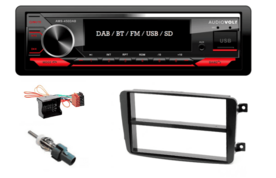 DAB / BT autoradio Mercedes C klasse, G klasse, Vito, Viano | 4&times;50 watt | multicolor | Audiovolt AMS-450DAB