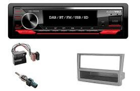 DAB / BT autoradio Opel Astra G, Corsa C, Vectra C, Vivaro (Grijs) en meer modellen | 4&times;50 watt | multicolor | Audiovolt AMS-450DAB