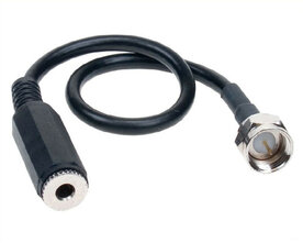 Antenne Adapter F-stekker > 3.5 mm Jackplug
