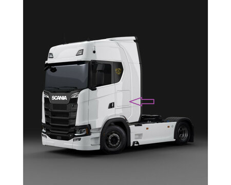 10" pasklare subwoofer kist voor Scania CR20 met MAD S1-104 subwoofer, 250Watt RMS, 4Ohm