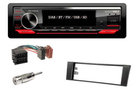 DAB / BT autoradio Audi A3 (8P/8PA) | 4×50 watt | multicolor | Audiovolt AMS-450DAB