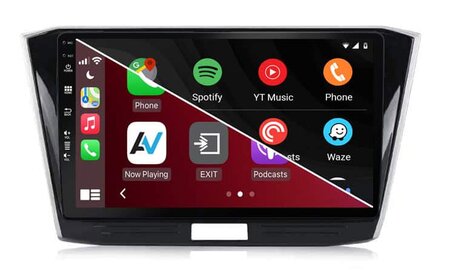 QLED 10” navigatie voor Volkswagen Passat 2016-2018 | Apple Carplay en Android navigatie | 8-core 4+64GB | DSP sound | AV-D040Q