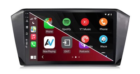 QLED 10” navigatie voor Volkswagen Passat (B8) 2014+ | Apple Carplay en Android auto | 8-core 4+64GB | DSP sound | AV-D040Q