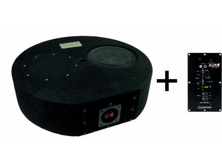 R-SERIE EVO SUBFRAME Ronde basreflexbehuizing van 15 liter met R 08 FLAT EVO R-SERIE EVO SUBFRAME Ronde basreflexbehuizing van 15 liter met R 08 FLAT EVO