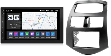Wireless Carplay en Android octa core navigatie geschikt voor Chevrolet Spark (M300) 2010-2013