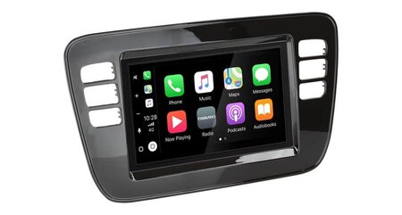 Wireless Apple Carplay & Android auto navigatie geschikt voor Volkswagen Up, Seat Mii, Skoda Citigo 4x80W Audiovolt XPA-675BT piano zwart