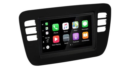 Wireless Apple Carplay & Android auto navigatie geschikt voor Volkswagen Up, Seat Mii, Skoda Citigo 4x80W Audiovolt XPA-675BT mat zwart
