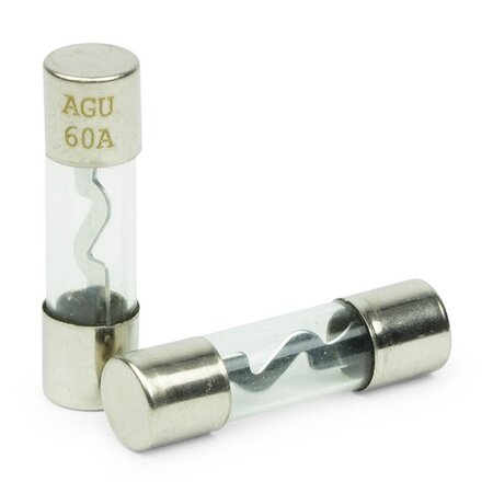 AGU zekering 60 Ampere (zilver) 4 stuks in blister AGU zekering 60 Ampere (zilver) 4 stuks in blister