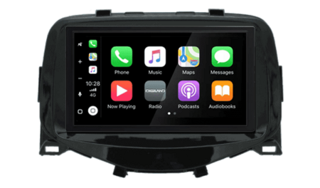 Geschikt voor Toyota Aygo / Citroen C1 / Peugeot 108 bj 2014+ wireless Apple Carplay & Android auto autoradio
