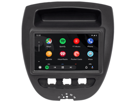 Navigatie voor Citroen C1| Toyota Aygo| Peugeot 107 | draadloos Carplay en Android auto | octa core