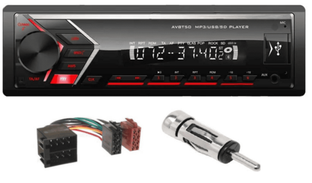 1-din bluetooth autoradio Peugeot 107, Toyota Aygo, Citroën C1 | 2006-2014