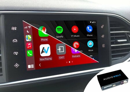 Wireless CarPlay/Android Auto navigatie/Mirroring 3 in 1 Citroën c3 c4 c5 SMEG/MRN 2014-2016