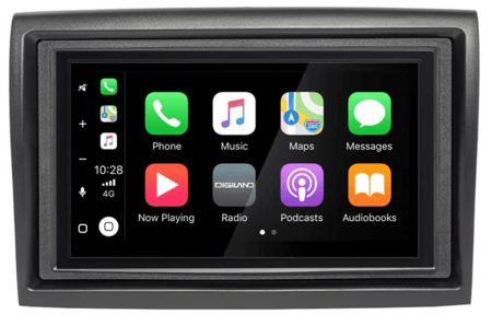 geschikt voor Fiat Ducato | Peugeot Boxer | Citroen Jumper | wireless Apple Carplay & Android auto autoradio – navigatie 4x80W Audiovolt XPA-675BT