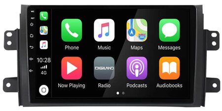 DAB+ autoradio navigatie voor Suzuki SX4 / Fiat Sedici | Apple Carplay en Android | DSP sound | Qled 9-inch ARG-900DAB