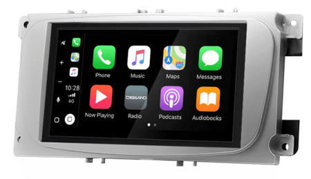 Wireless Apple Carplay en Android auto Navigatie geschikt voor diverse Ford modellen Audiovolt XPA-675BT (zilver ovaal)