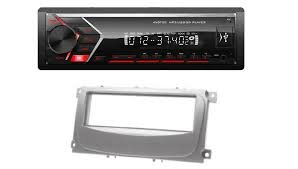 1-din autoradio Ford Focus, Galaxy, C-max, mondeo (zilver ovaal)