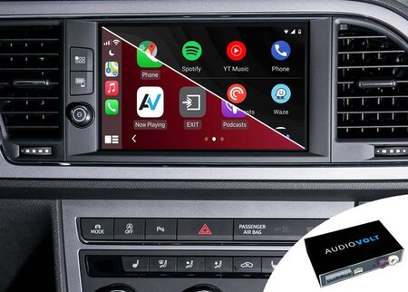 Wireless Carplay/Android auto Seat Leon 2014-2019 | MIB interface module adapter | originele navigatie uitbreiding