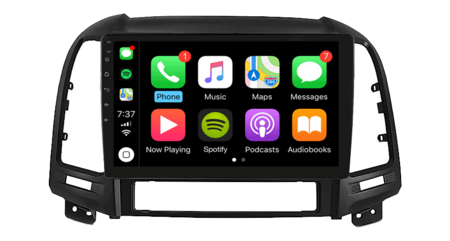 Geschikt voor Hyundai Santa Fé (2006-2012) navigatie draadloos Car link en Android 12 | DDR4 octa core 9 inch premium