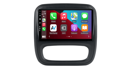 Opel vivaro, Renault Trafic en Fiat talento Apple Carplay en Android auto navigatie | 8-core 4+64GB | DSP sound | QLED 9” | AV-D040Q
